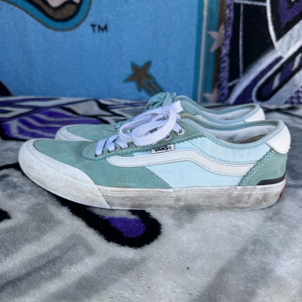 Size 8 - Vans Chima Pro 2 Suede Skate Soothing Sea Sneakers 721454
